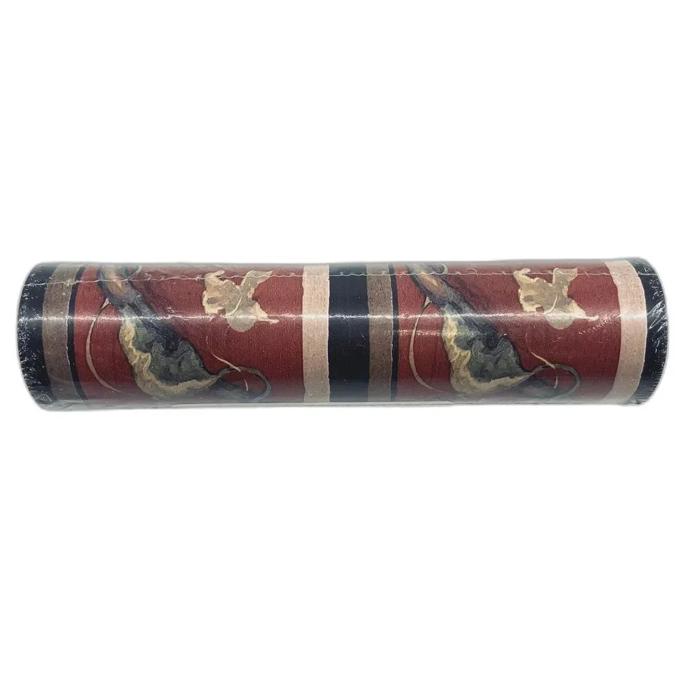 Wallpaper Border Deep Red Purple Grapes Leaves Country Vineyard Dark Moody